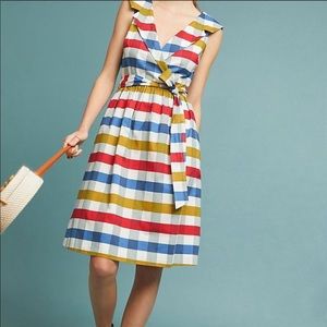 Anthropologie Maeve  Checked dress